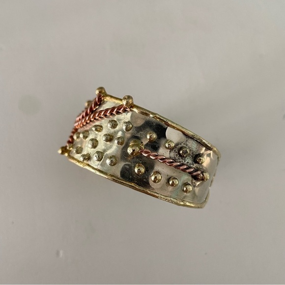 BRUTALIST Mixed Metal Cuff Bracelet - Picture 11 of 16